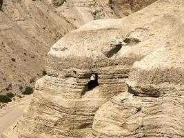 una vista de qumran en israel foto