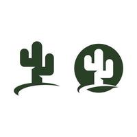 vector de plantilla de diseño de icono de cactus