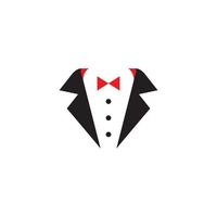 Tuxedo exclusive template vector icon