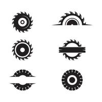 Industrial saw vector illustration icon