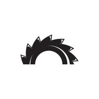 Industrial saw vector illustration icon