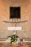 Nazareth in Israel in May 2016. A view of the inside of the Church on Annunciation photo