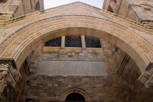 una vista de la iglesia de la transfiguración en israel foto