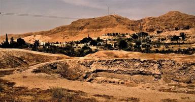 A view of the old town of Jericho in Israel photo