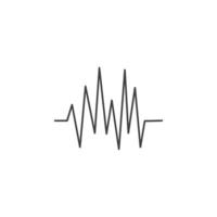 sound wave music logo vector