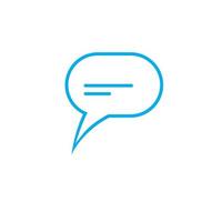 Speech bubble icon Logo vector