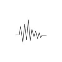 sound wave music logo vector