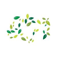 Green leaves background vector