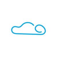 vector de logotipo de nube