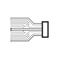 Circuit technology illustration vector