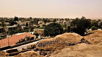 una vista del casco antiguo de jericó en israel foto