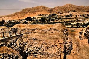 una vista del casco antiguo de jericó en israel foto