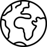 line icon for earth vector