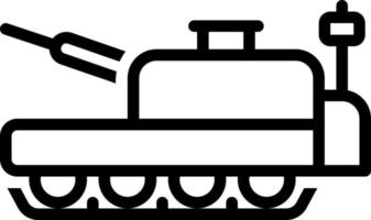 line icon for tank vector