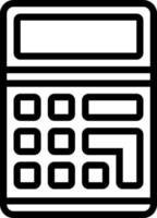 line icon for calculate vector