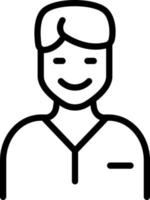 line icon for happy vector