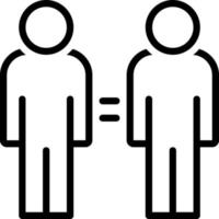 line icon for same vector
