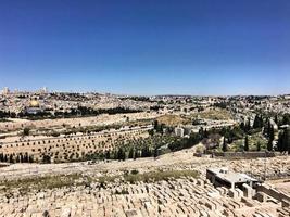 A view of Jerusalem from the Mount of Olives photo