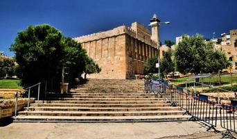 una vista de las tumbas de los patriarcas en hebreo foto