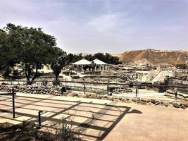 A view of the old Roman Town of Beit Shean in Israel photo