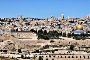 A view of Jerusalem from the Mount of Olives photo