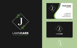 J logo floral vector for identity company. initial letter thunder template vector illustration for your brand.