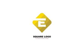 E logo shape for identity. letter template vector illustration for your brand.