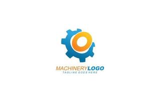 O logo gear for identity. industrial template vector illustration for your brand.