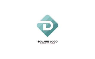 D logo shape for identity. letter template vector illustration for your brand.