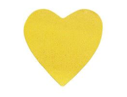 heart shape sticker isolated on white background photo