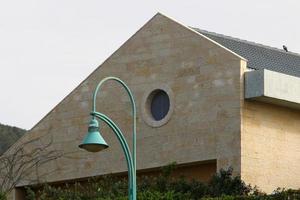 Lantern to illuminate the city street at night. photo