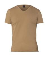 A brown T-shirt isolated on white photo