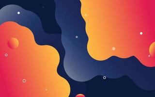 Liquid shapes and forms. blobs with gradient color. flat cartoon. isolated set of stain spot design. typography or banner. Abstract artistic design vector