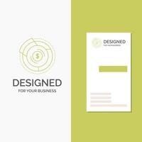 Business Logo for Balance. budget. diagram. financial. graph. Vertical Green Business .Visiting Card template. Creative background vector illustration