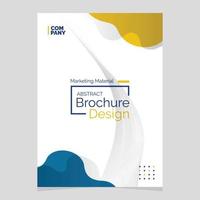 Abstract Brochure Design. Liquid Shape Blob Design Element. Marketing Material vector