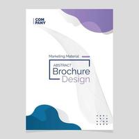 Abstract Brochure Design. Liquid Shape Blob Design Element. Marketing Material vector