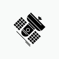 Broadcast. broadcasting. communication. satellite. telecommunication Glyph Icon. Vector isolated illustration