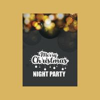 Christmas card design with elegant design and light background vector