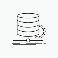 Algorithm. chart. data. diagram. flow Line Icon. Vector isolated illustration