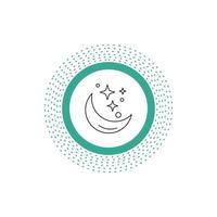 Moon. Night. star. weather. space Line Icon. Vector isolated illustration