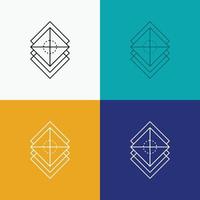 Arrange. design. layers. stack. layer Icon Over Various Background. Line style design. designed for web and app. Eps 10 vector illustration