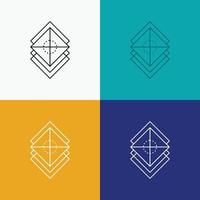 Arrange. design. layers. stack. layer Icon Over Various Background. Line style design. designed for web and app. Eps 10 vector illustration