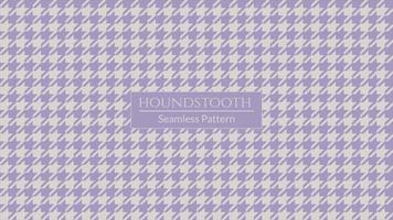 Purple and white houndstooth pattern. Abstract concept english glen plaid graphic element for fashion vector