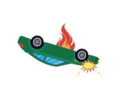 Vector illustrator of  Car Crashes