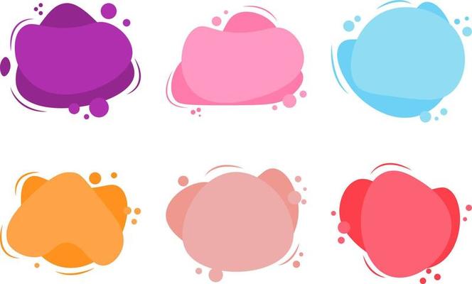 Modern set of abstract banners vector.