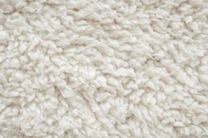 White fluffy fur fabric wool texture background photo