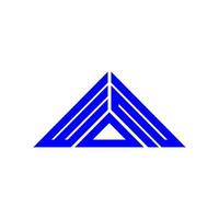 WDN letter logo creative design with vector graphic, WDN simple and modern logo in triangle shape.