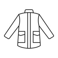 An icon design of jacket vector