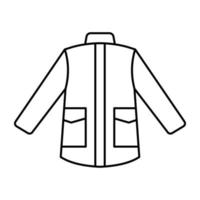 An icon design of jacket vector