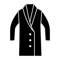 Long coat icon, editable vector